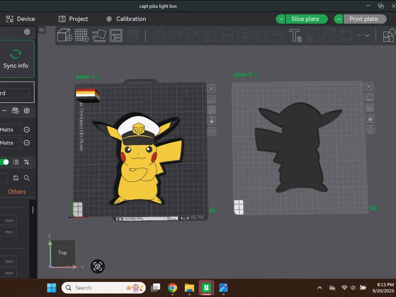 Captain Pikachu Light Box (AMS NEEDED)