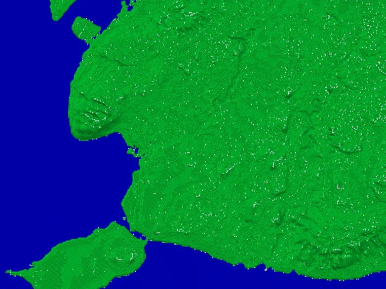 Southern Bohol Topographic Map