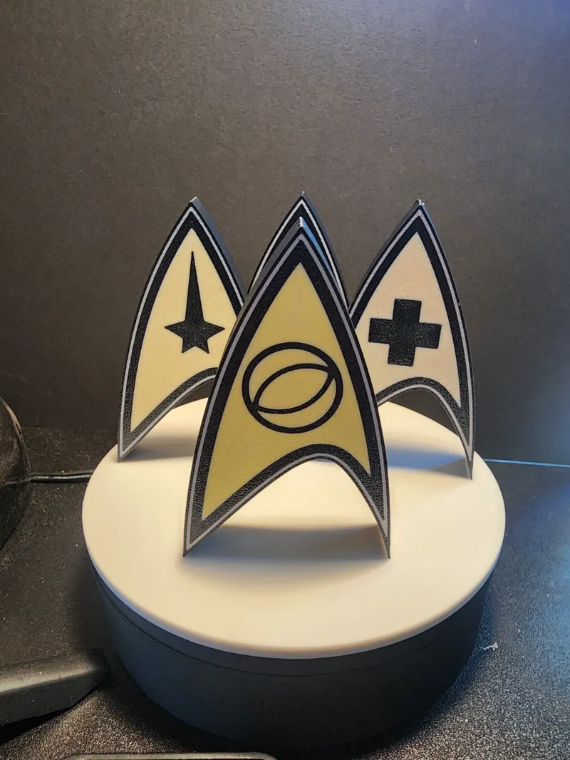 STAR FLEET SCIENCES BADGE LIGHT BOX