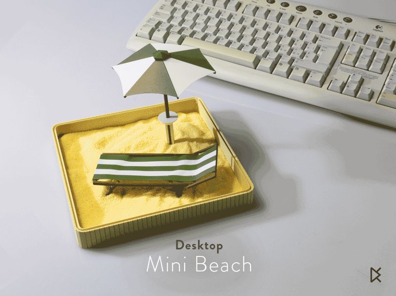 Desktop Mini Beach - Your Personal Summer Zen Kit