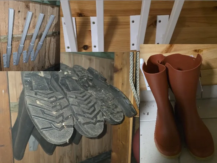 Gummistiefel, Stiefelhalter, rubber Boot holder