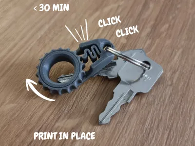 Print-in-Place Click Keychain Fidget
