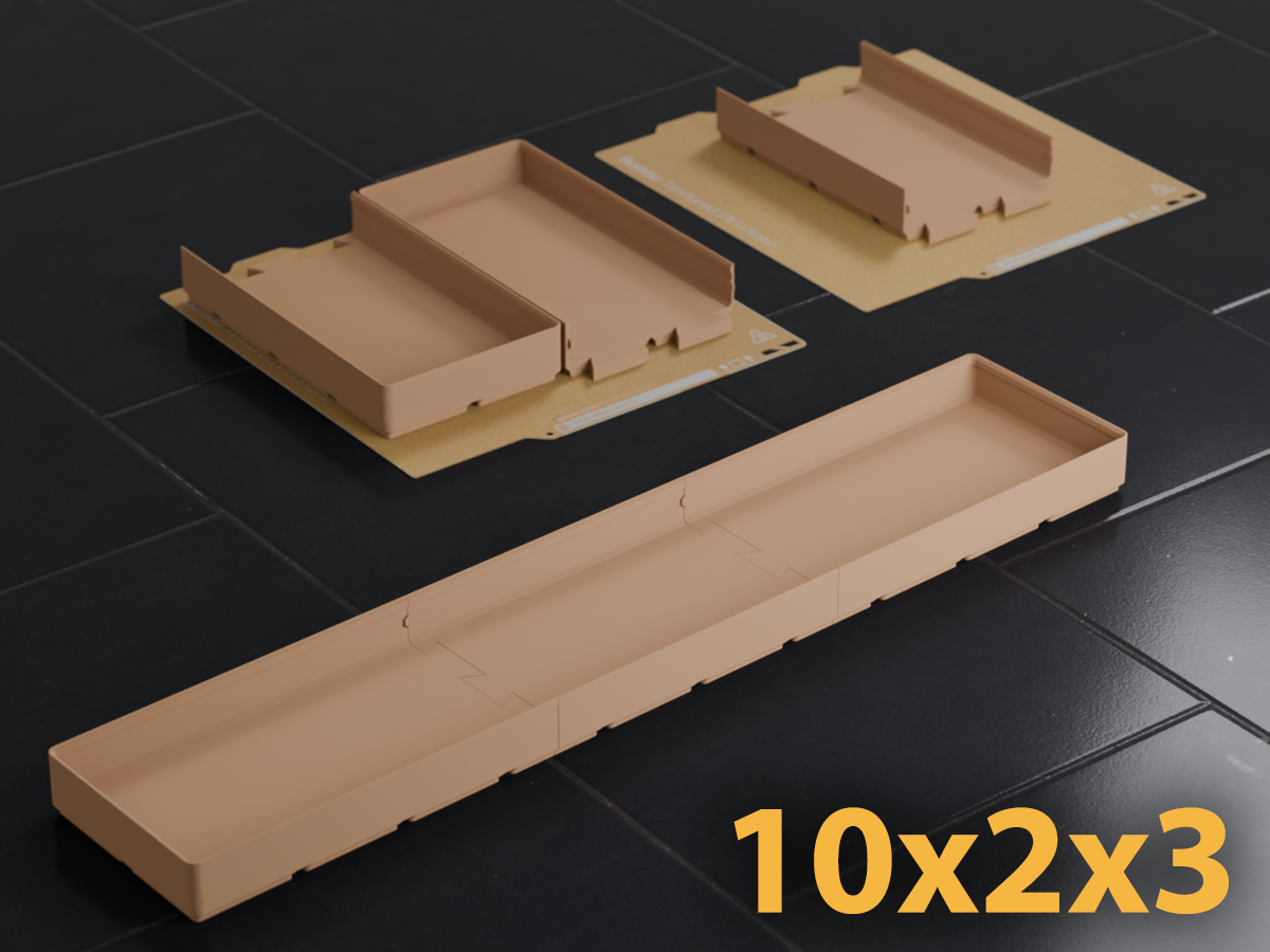 Gridfinity 10x2 Bin 3U A1 Mini Dovetail Split Fit