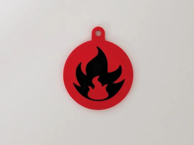 Pokemon TCG Keychain | Fire Type