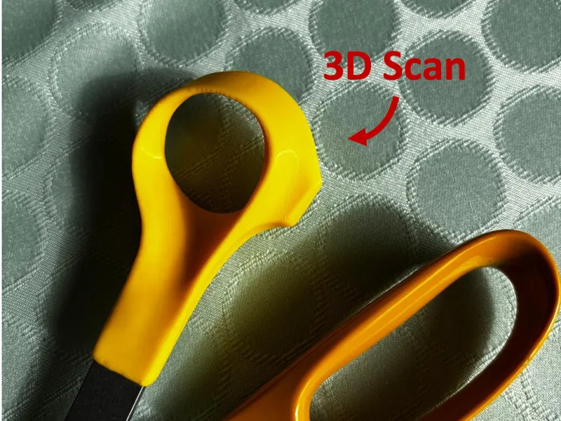 Scissor Handle Replacement – 3D Printed Grip