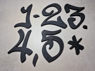 Numbers graffiti by abs12 - MakerWorld