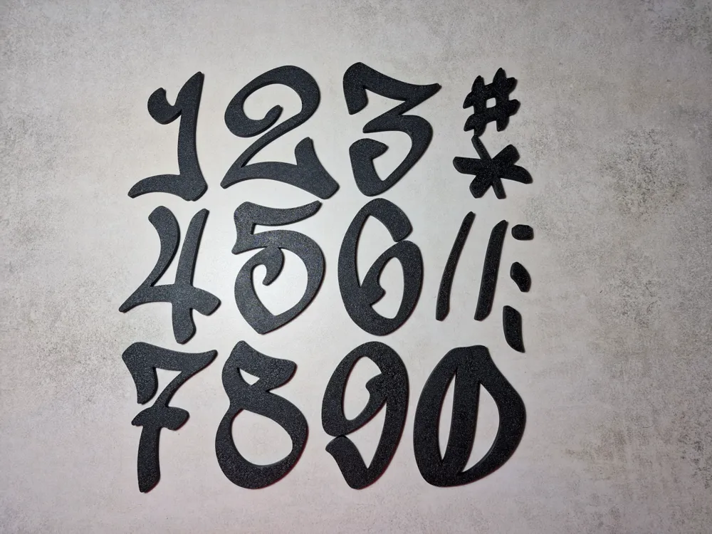 Numbers graffiti by abs12 - MakerWorld