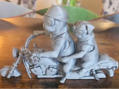 Motorcycle Riding Pugs