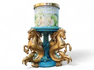 Hippocampus 3 Wick Candle Holder