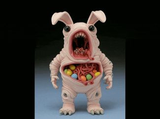 Barfo the Alien Easter Bunny