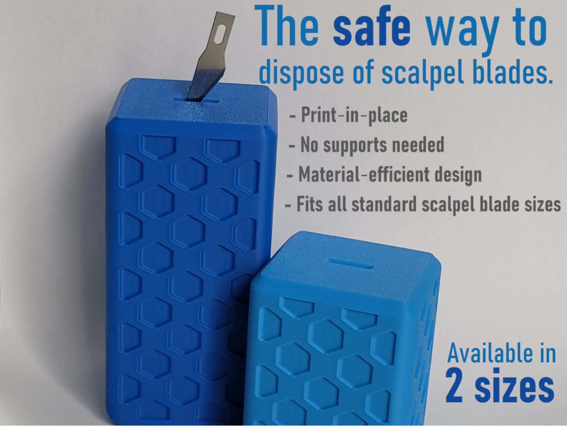 Scalpel & Hobby Knife Blade Disposal Box