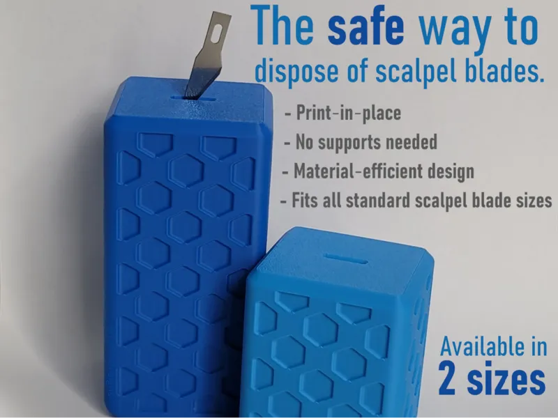 Scalpel & Hobby Knife Blade Disposal Box
