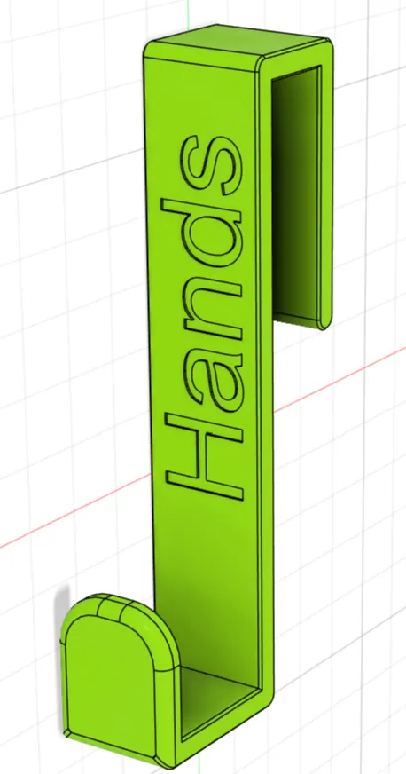 Parametric kitchen towel hanger