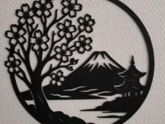 medaillon mont fuji