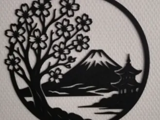 medaillon mont fuji