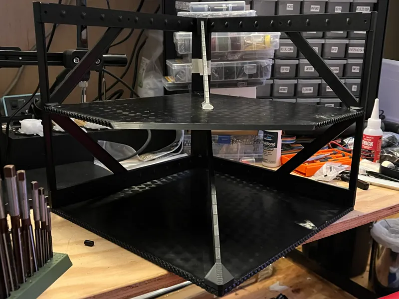 Industrial Corner Shelf