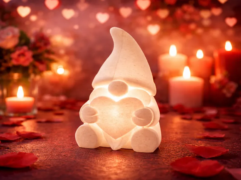 The Love Gnome Lantern – LED Candle Glow