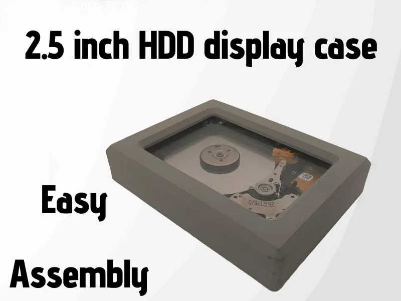 2.5in Hard drive (HDD) display frame case art