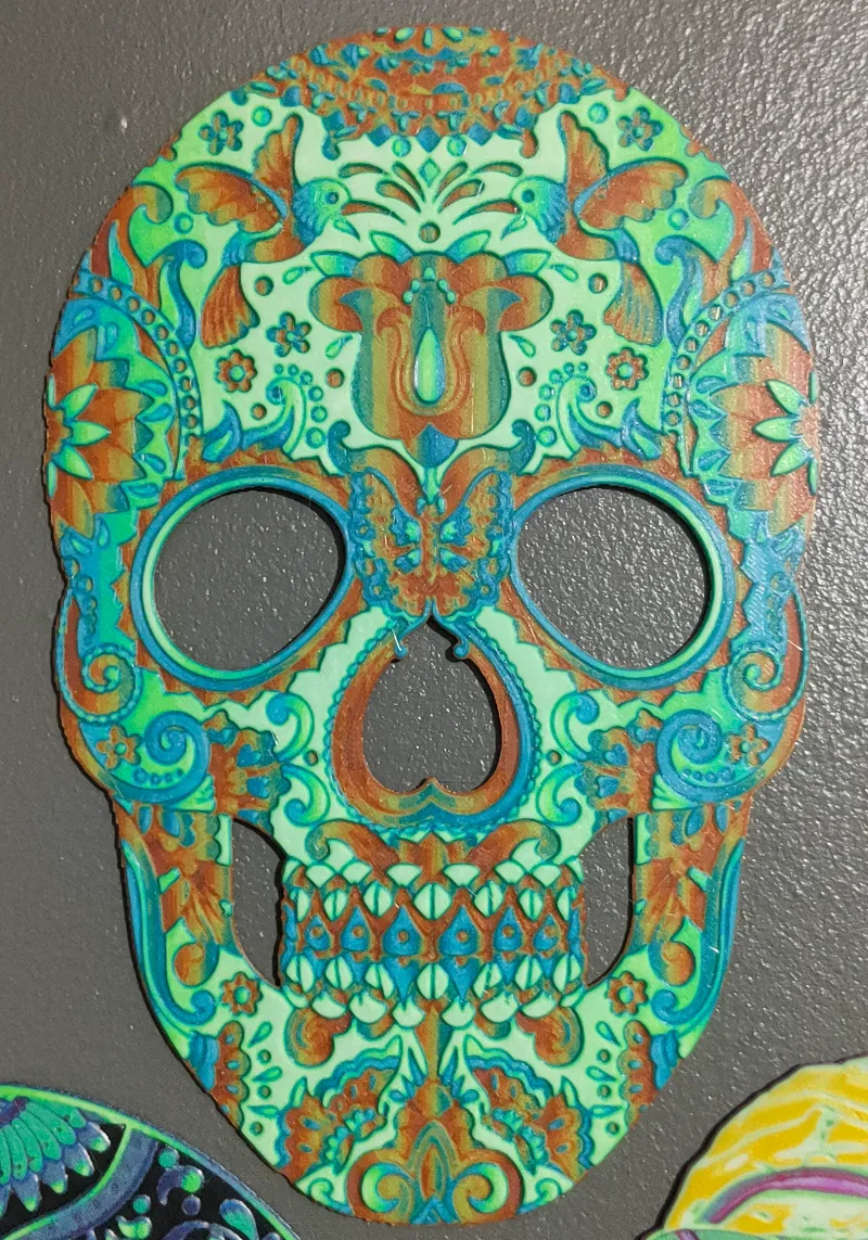DAY OF THE DEAD MASK 02 HUEFORGE STUDY – 8 COLOURS