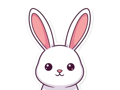 Cute rabbit keychain