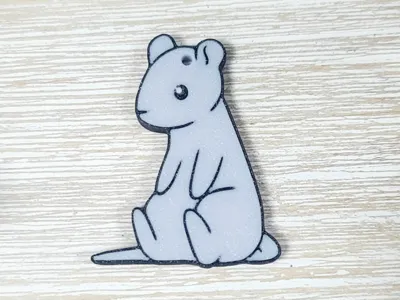 Yuki Rat Keychain