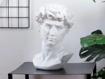 Greek Statue Modern Sculpture Head
