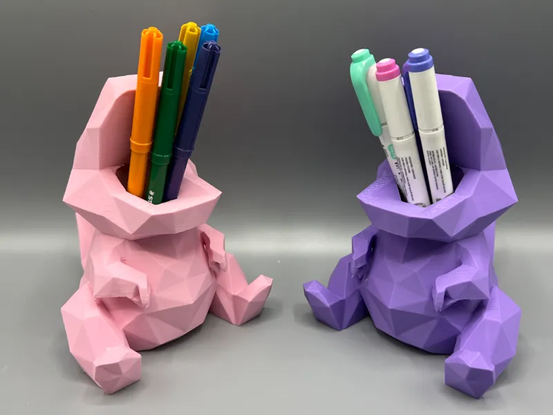Polygon Dinosaur Pen Holder