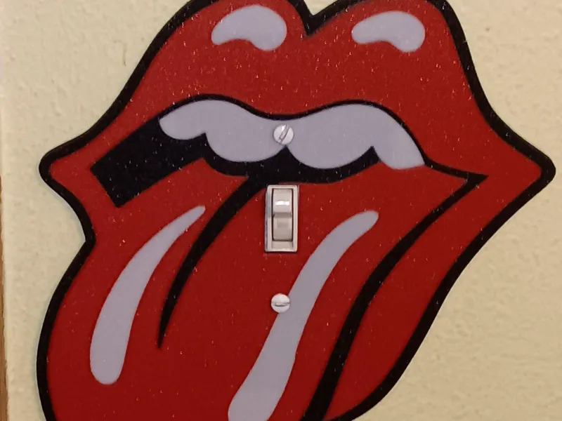 Rolling Stones Tongue and Lips light switch cover
