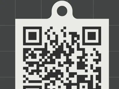 QR keychain 