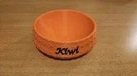 Bowl with 2 customizable name fields