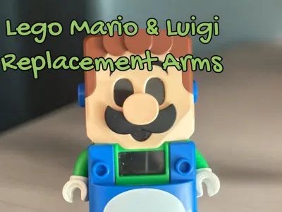 Replacement Arms for "brick" Mario and Luigi