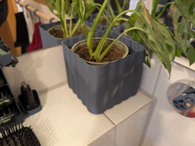 Bathroom plant pot