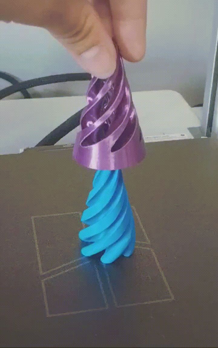 Cono espiral fidget toy 2 colores
