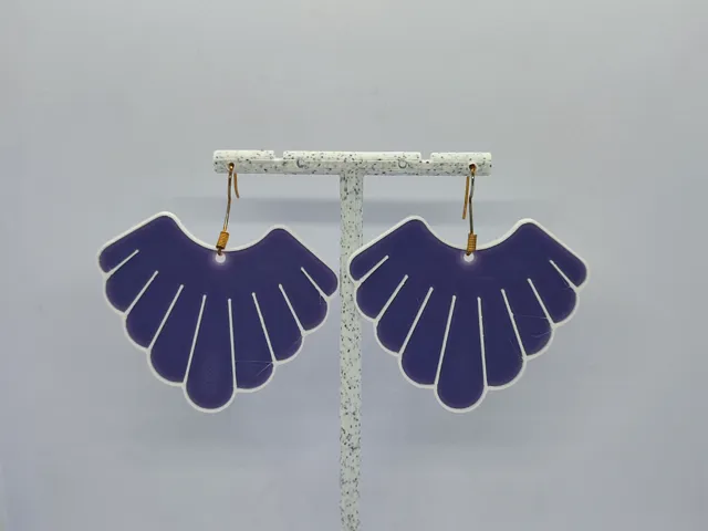 Aretes Abanico Marino