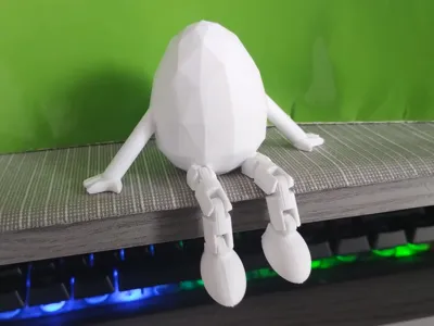 Articulated Low Poly Easter Egg