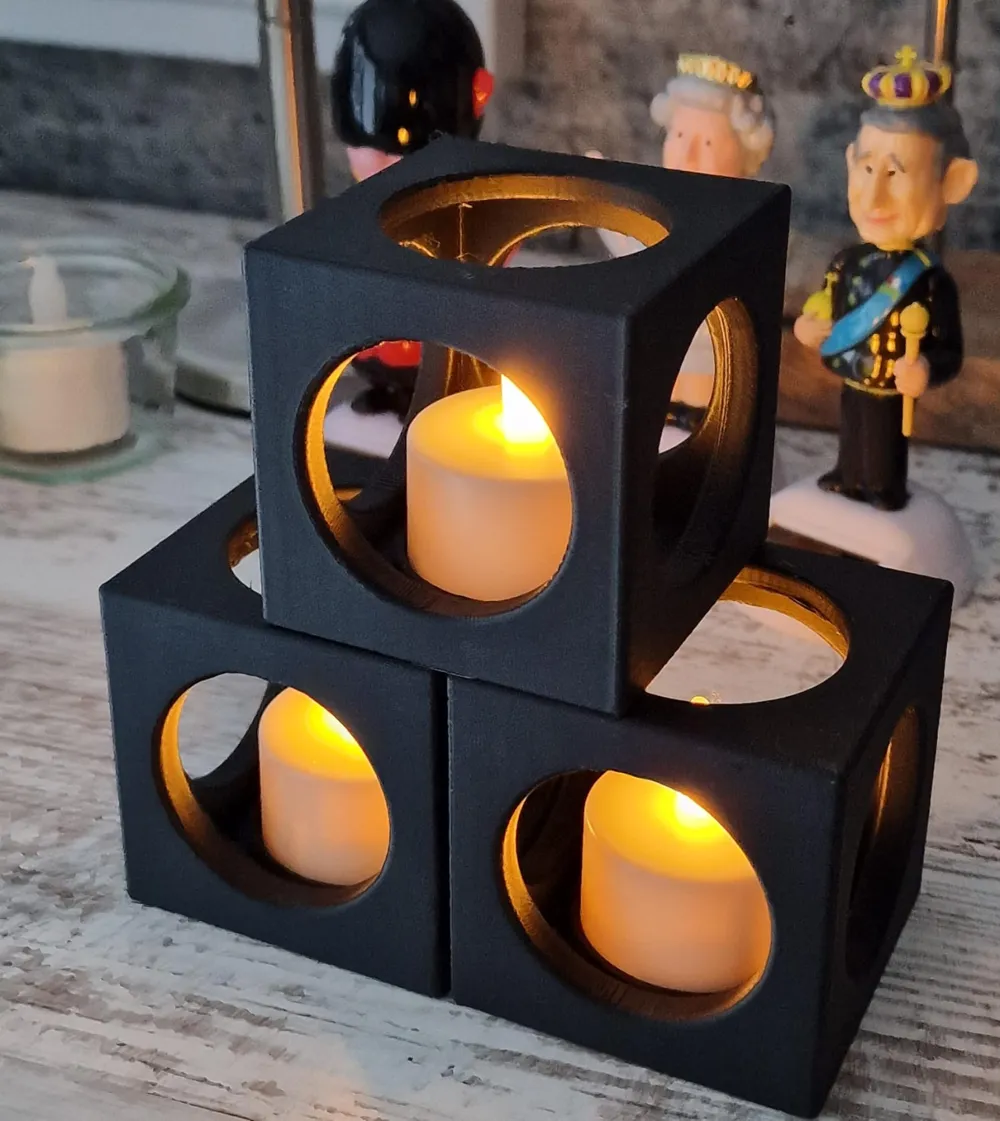 Tea light cube by Susi-Knalltüte - MakerWorld