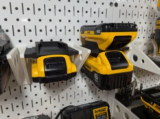 DDD Wall Control DeWalt 20v Dual Battery Holder