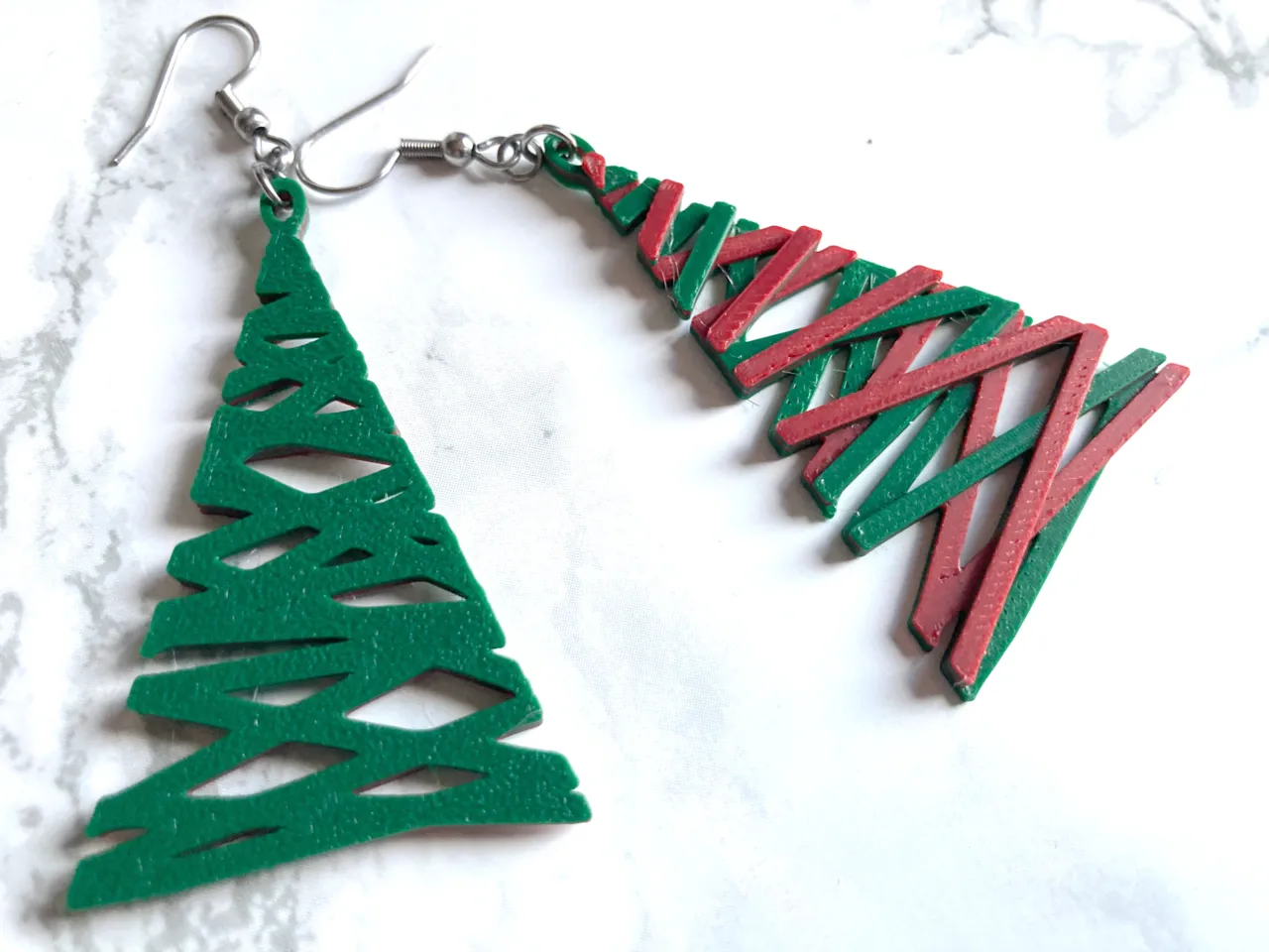 Crisscross Tree Earrings view 3