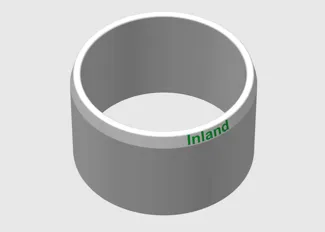 Bambu Refill Spool Spacer for Inland with text