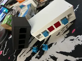 Modular RJ45 Keystone Box with Accessories
