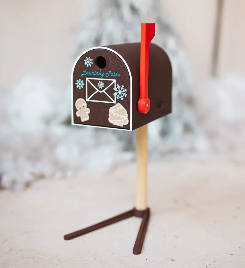 Christmas advent calendar MAILBOX with leg