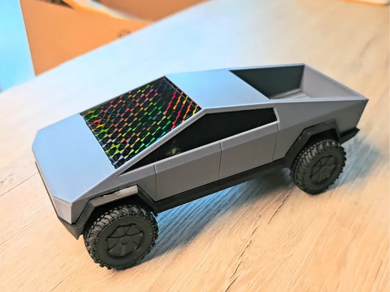 Tesla Cybertruck with folding tailgate