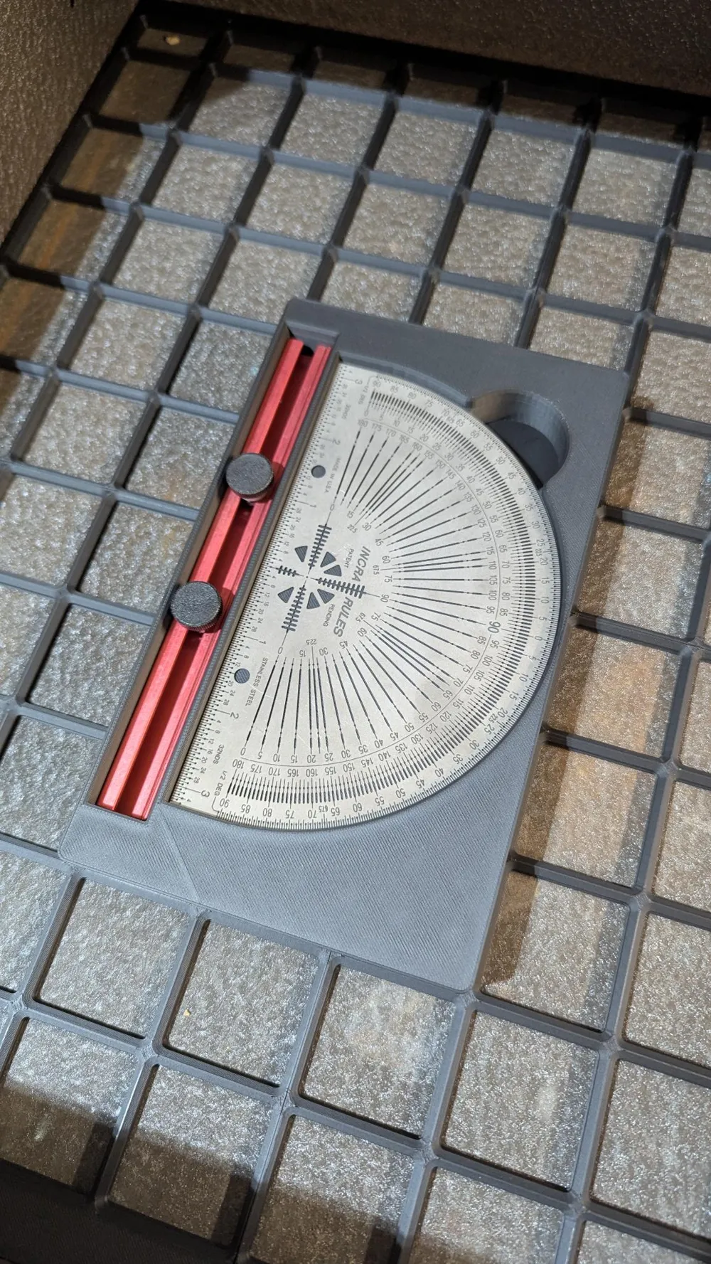 Gridfinity Protactor Ruler Incra Protractor for Gridfinity by MaCoCreative MakerWorld: Download ...