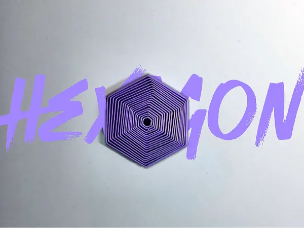 Fidget hexagonal de poche