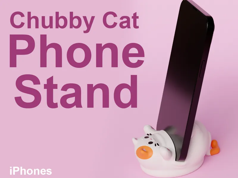 Chubby Cat Phone Stand