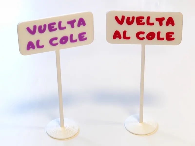 Pancarta "Vuelta al cole"