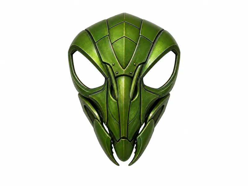 Phyrexian Cosplay Bug Mask (With Strap Holes)