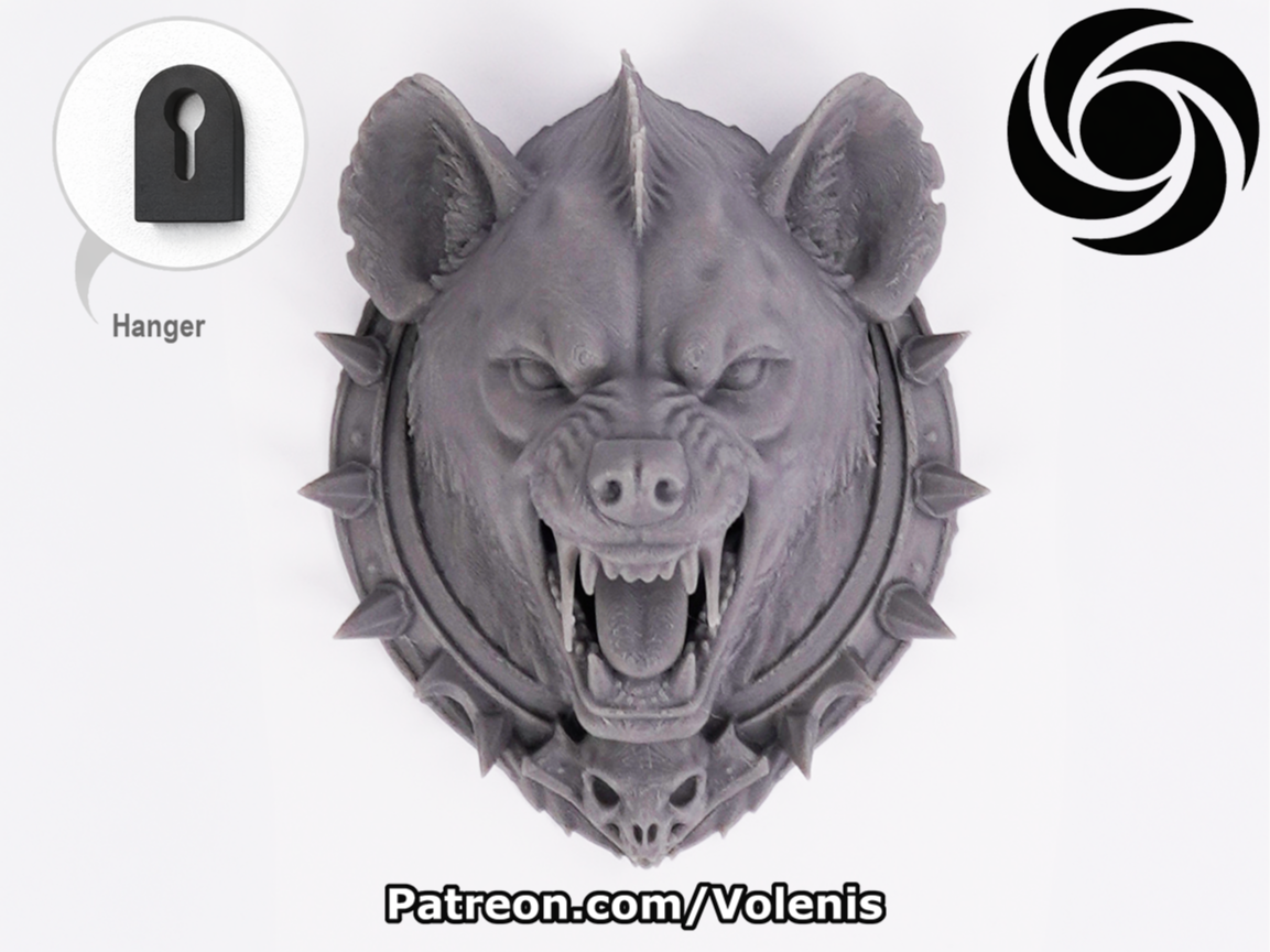 Hyena Head Wall Decor