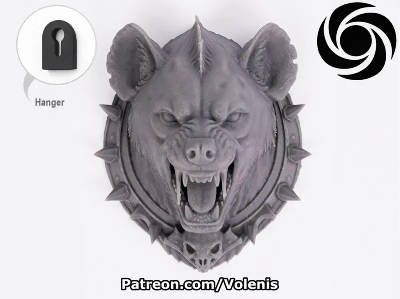 Hyena Head Wall Decor
