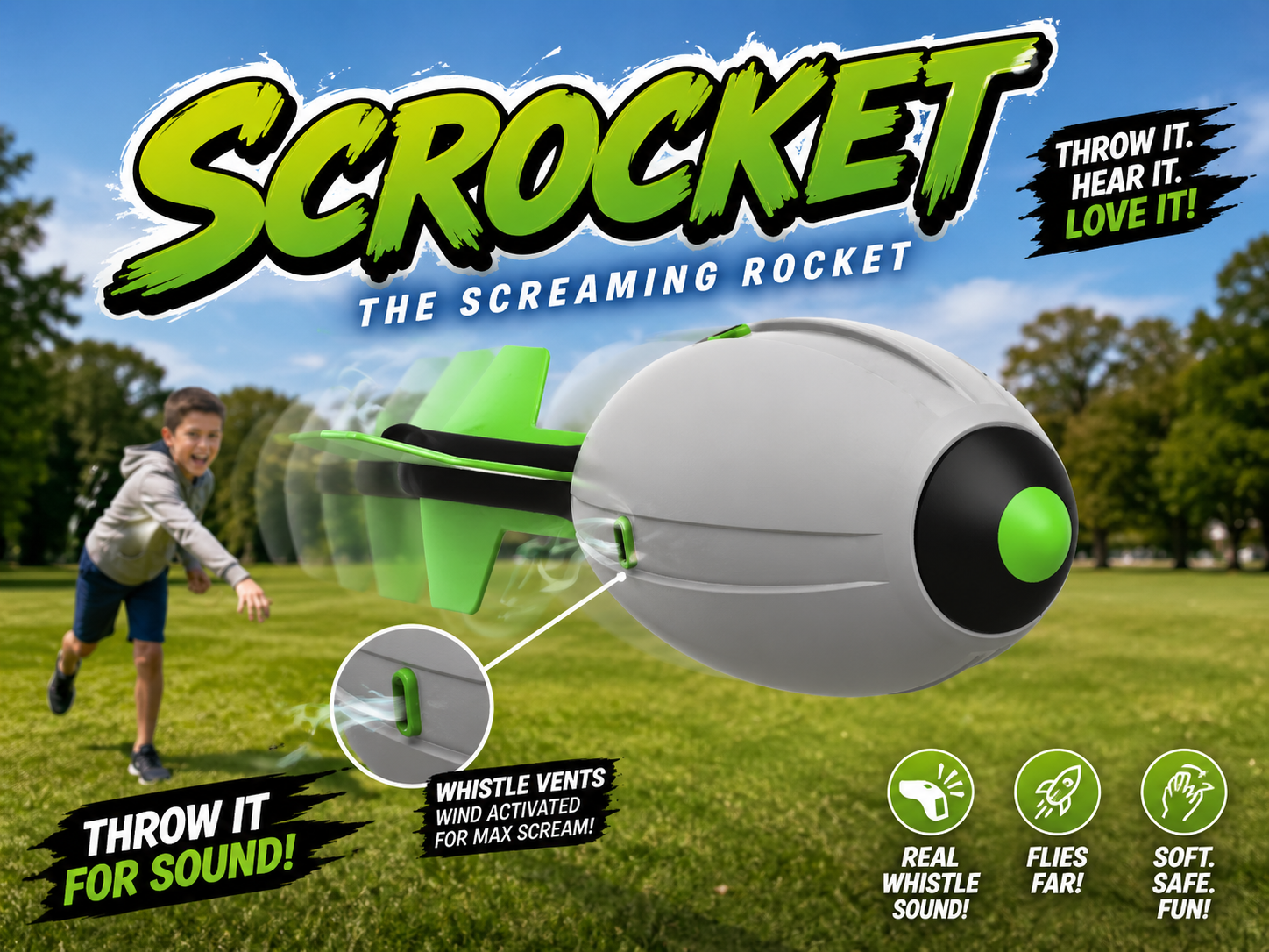 Miniatura 1 do modelo 3D Scrocket - The screaming rocket